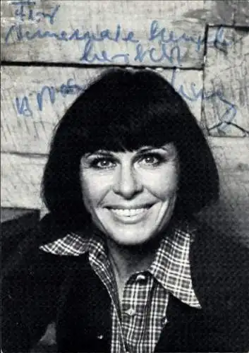 Ak Schauspielerin Barbara Rütting, Portrait, Autogramm, Mein Kochbuch