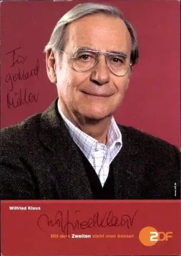 Ak Schauspieler Wilfried Klaus, Portrait, Autogramm