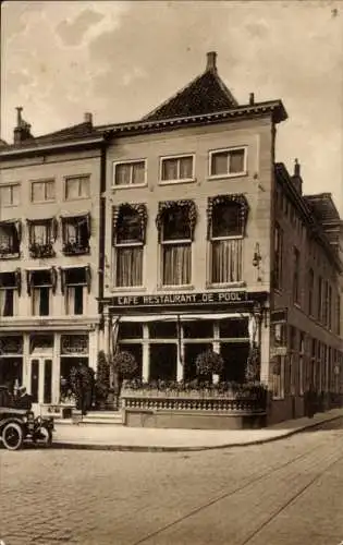 Ak Groningen Niederlande, Restaurant De Pool, Groote Markt 17