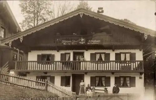 Foto Ak Tegernsee in Oberbayern, Bäckerei Josef Silberbauer, 1912