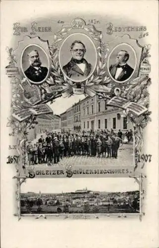 Ak Schleiz Vogtland Thüringen, Schleizer Schülersingchor, 250 Jahre 1907, Ehrhardt, Wagner, Venus