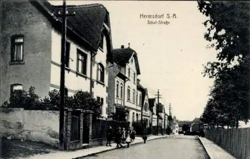 Ak Hermsdorf in Thüringen, Schulstraße