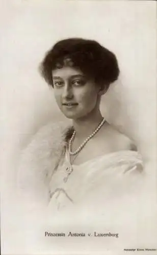 Ak Prinzessin Antonio von Luxemburg, Portrait