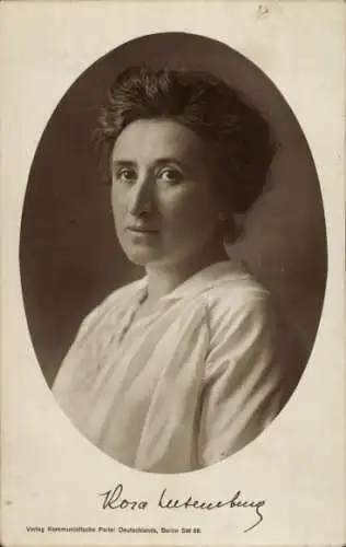 Ak Rosa Luxemburg, Marxistin, Antimilitaristin, Portrait