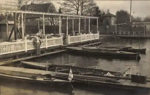 Foto Ak Miersdorf Zeuthen in der Mark, Miersdorfer Werder, Boote