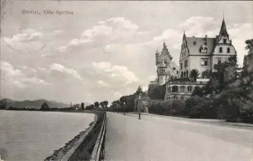 Ak Bonn in Nordrhein Westfalen, Uferstraße an der Villa Spiritus