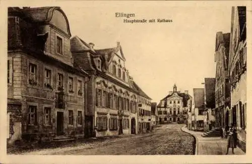 Ak Ellingen in Mittelfranken Bayern, Hauptstraße, Rathaus