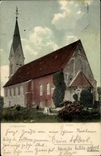 Ak Langwarden Butjadingen Wesermarsch, Kirche