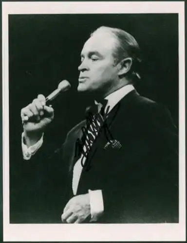 Foto Schauspieler Bob Hope, Autogramm