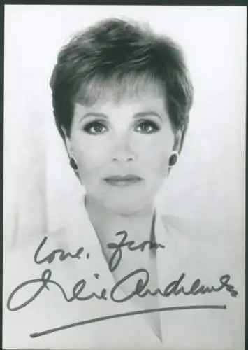 Foto Schauspielerin Julie Andrews, Autogramm