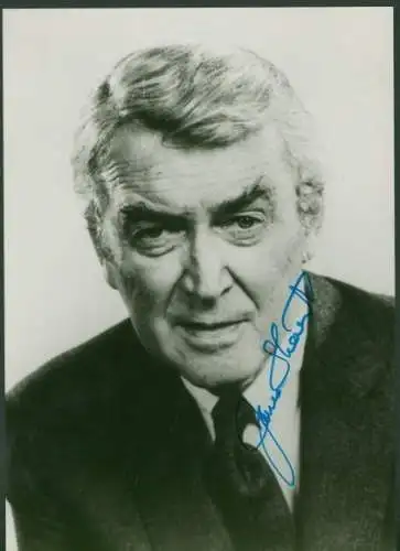 Foto Schauspieler James Stewart, Autogramm