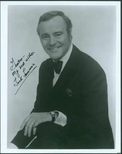 Foto Schauspieler Jack Lemmon, Autogramm