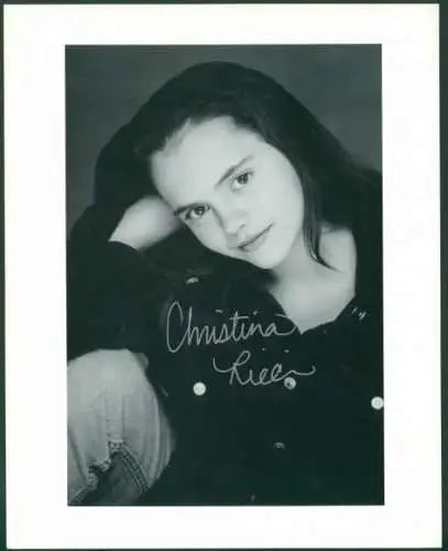 Foto Schauspielerin Christina Ricci, Autogramm