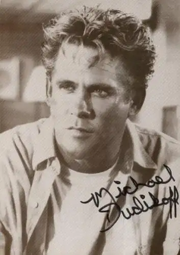 Foto Schauspieler Michael Dudikoff, Autogramm