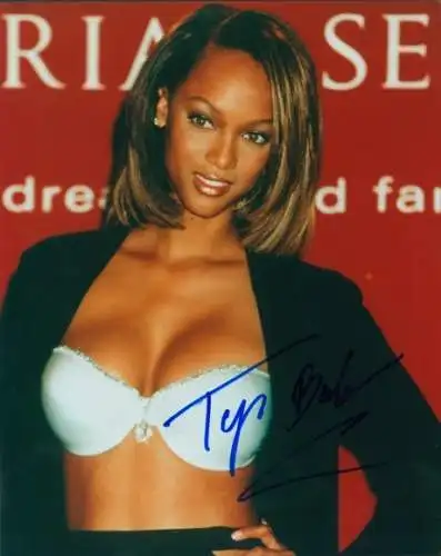 Foto Schauspielerin Tyra Banks, Autogramm