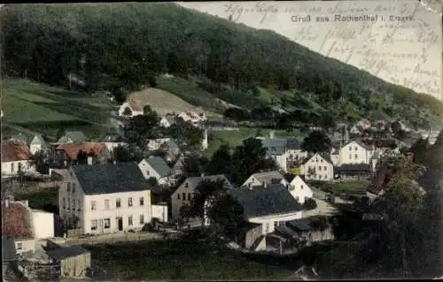 Ak Rothenthal Olbernhau im Erzgebirge, Teilansicht