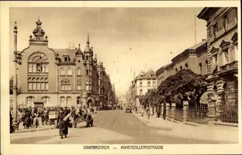 Ak Saarbrücken im Saarland, Hohenzollernstraße