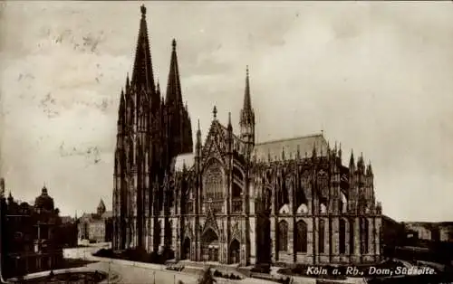 Ak Köln am Rhein, Dom, Südseite