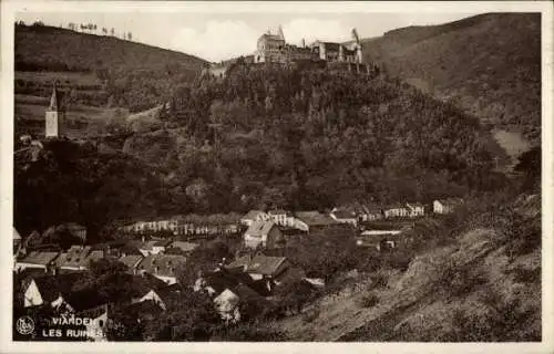 Ak Vianden Luxembourg, Les Ruines