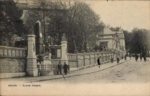 Ak Arlon Aarlen Wallonien Luxemburg, Place Orban