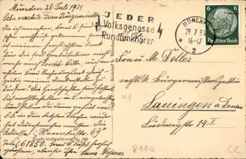 Ak München, Kaufingerstraße, Altes u. Neues Rathaus, Straßenbahn