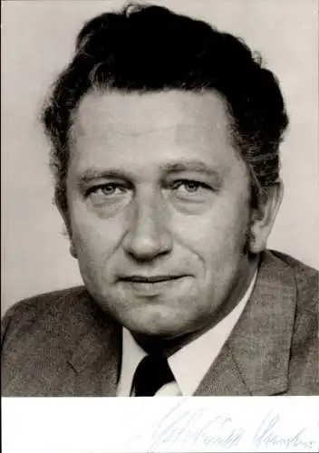 Foto Politiker Helmuth Becker, Autogramm