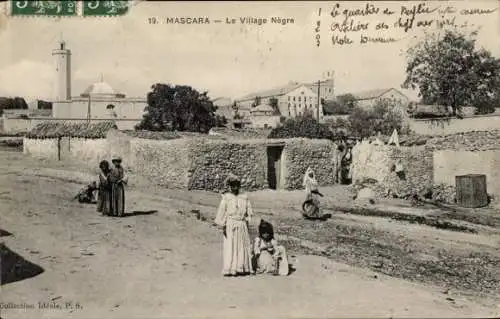 Ak Mascara Algerien, Le Village Negre