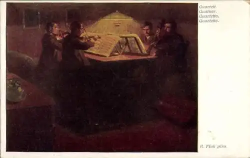 Künstler Ak Fink, R., Quartett, Musiker