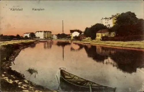 Ak Karlstad Schweden, Kanal