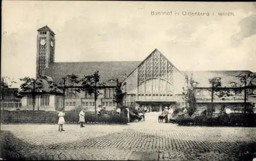 Ak Oldenburg im Großherzogtum Oldenburg, Bahnhof