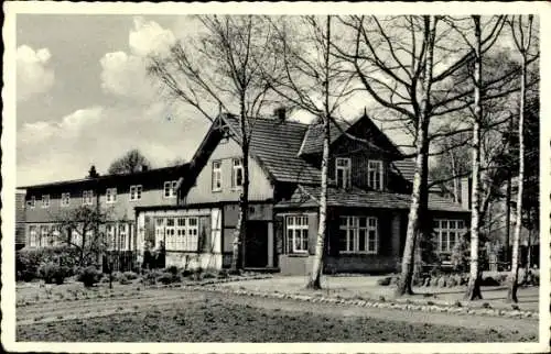 Ak Salem Jesteburg, Landheim Salem mit Garten