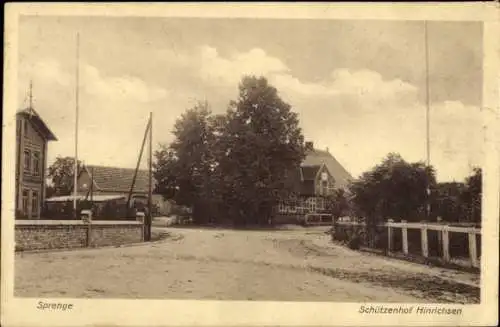 Ak Sprenge Steinburg im Kreis Stormarn, Schützenhof Hinrichsen