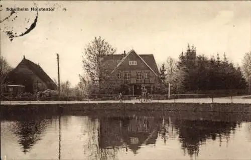 Ak Hoisdorf in Schleswig Holstein, Schulheim Holstentor, Harms Gasthof