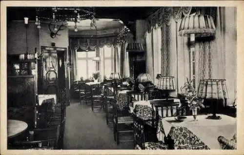 Ak Jesteburg in Niedersachsen, Gasthaus Wilhelm Buhr, Gastraum