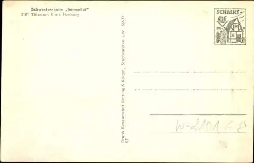 Ak Tötensen Rosengarten in Niedersachsen, Schwesternheim Immenhof