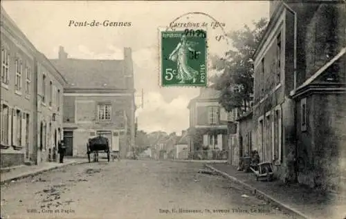 Ak Pont de Gennes Sarthe, Carrefour de l’Ecu