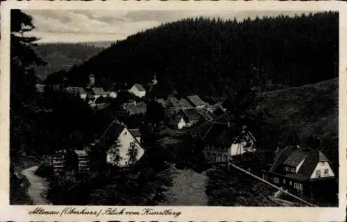 Ak Altenau Clausthal Zellerfeld im Oberharz, Blick vom Kunstberg