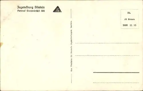 Ak Bilstein Lennestadt im Sauerland, Jugendburg