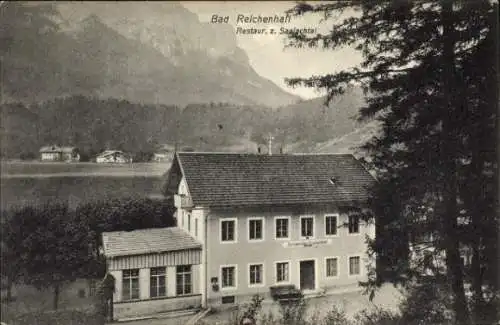 Ak Bad Reichenhall in Oberbayern, Restaurant zum Saalachtal