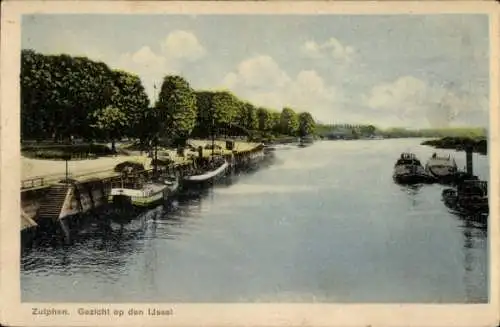 Ak Zutphen Gelderland, Blick auf die Ijssel