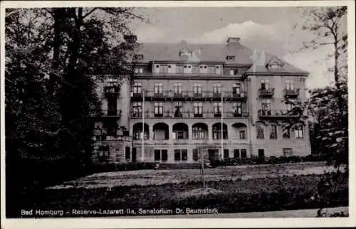 Ak Bad Homburg vor der Höhe Hessen, Reserve-Lazarett IIa, Sanatorium Dr. Baumstark