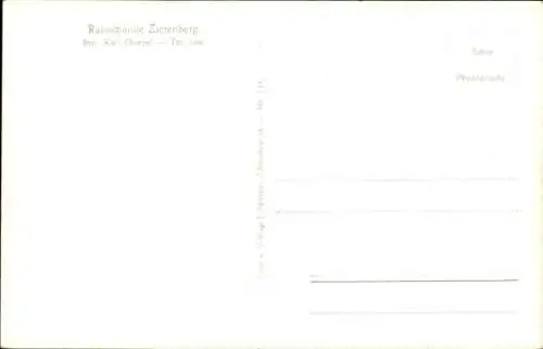 Ak Zierenberg in Hessen, Ratsschänke, Gastraum