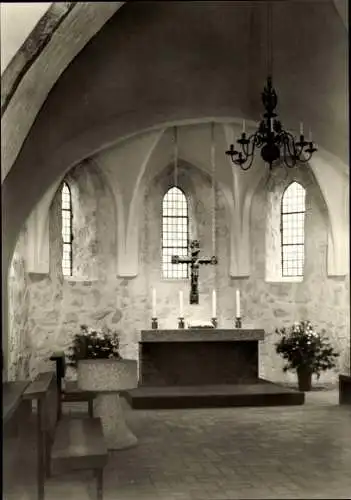 Ak Hamburg Wandsbek Rahlstedt, Ev.-luth. Kirche, Alt-Rahlstedt, 1248, Innenraum, Altar