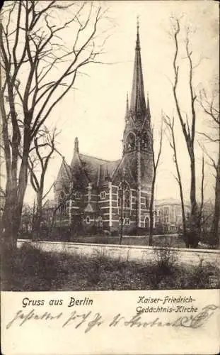 Ak Berlin Tiergarten, Kaiser Friedrich Gedächtnis Kirche
