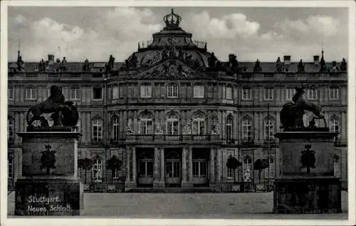 Ak Cannstatt Stuttgart Neckar, Neues Schloss