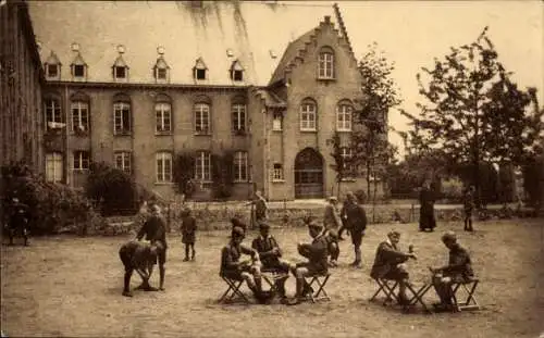 Ak Gand Gent Ostflandern, La Cour, Son Ecole de plein air a Oostacker