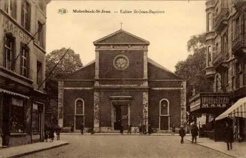 Ak Molenbeek-St. Jean Brüssel, Eglise St. Jean-Baptiste