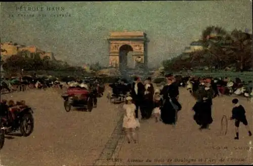 Künstler Ak Paris XVI, Bois de Boulogne, Arc de l'Etale