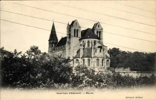 Ak Saint Leu d'Esserent Oise, Kirche