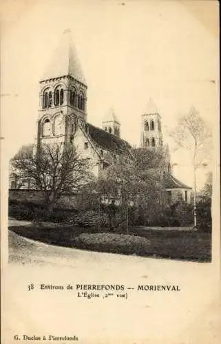 Ak Morienval Oise, Kirche